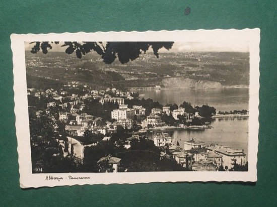 Cartolina Abbazia - Panorama - 1950