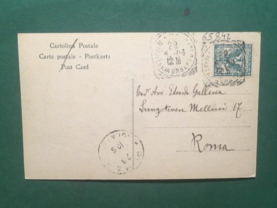 Cartolina Eruzione Vesuvio - Esplosione che Precedette L'Eruzione - 1906