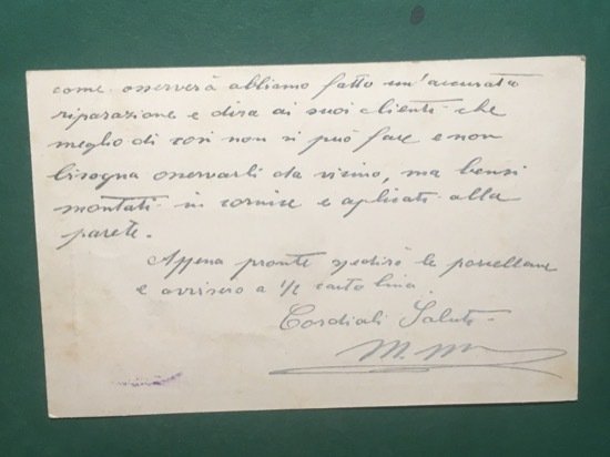 Cartolina Studio i Scoltura - Monumenti - Busti Statue - …