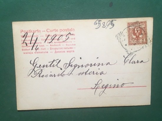 Cartolina Liane de Vries - 1915