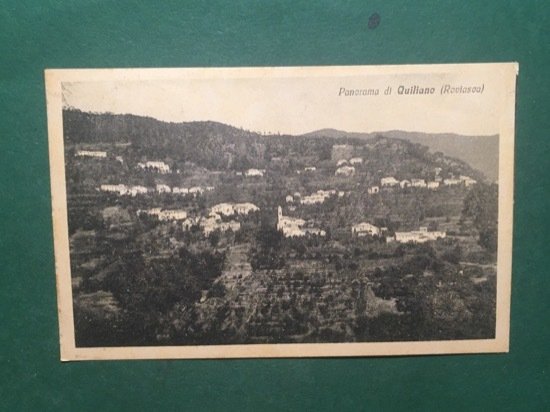 Cartolina Panorama di Quiliano - Roviasca - 1931