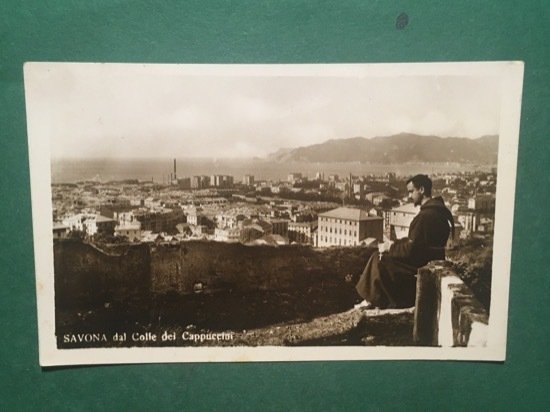 Cartolina Savona dal Colle dei Cappuccini - 1950 ca.