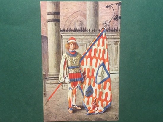 Cartolina I 17 Paggi delle Storiche Contrade di Siena - …