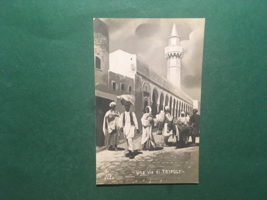 Cartolina Una Via di Tripoli - 1930 ca.