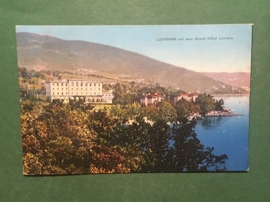 Cartolina Lovrana Mit dem Grand Hotel Lovrana - 1950 ca