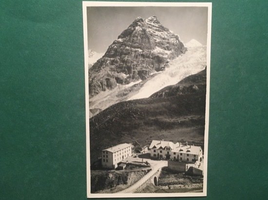 Cartolina Gruppo dell'Ortler Albergo Sotto lo Stelvio - 1950 ca