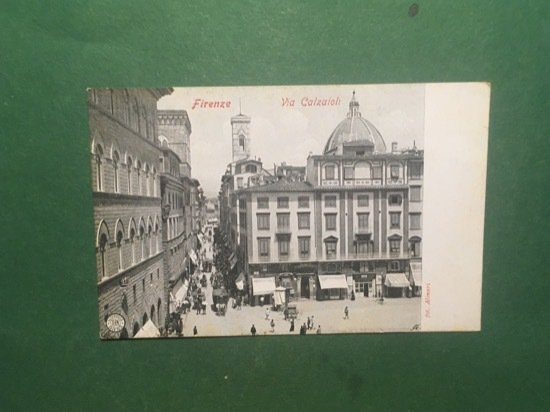 Cartolina Firenze - Via Calzaioli - 1930 ca