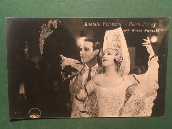Cartolina Rodolfo Valentino e Helen D'Algy - Notte Nunziale - …