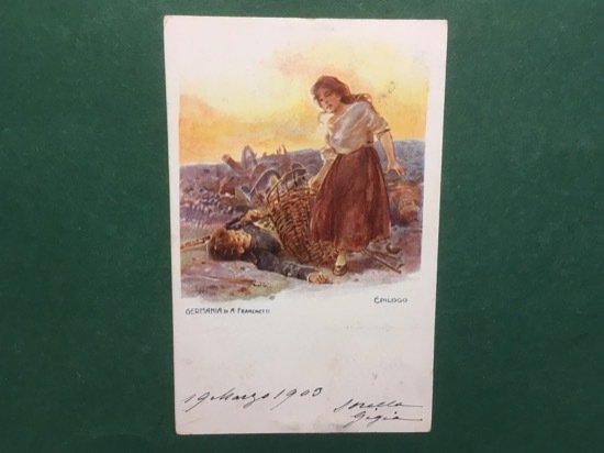 Cartolina Germania di A. Franchetti - Epilogo + 1903