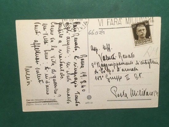 Cartolina Roma - Via dell'Impero e Colosseo - 1940