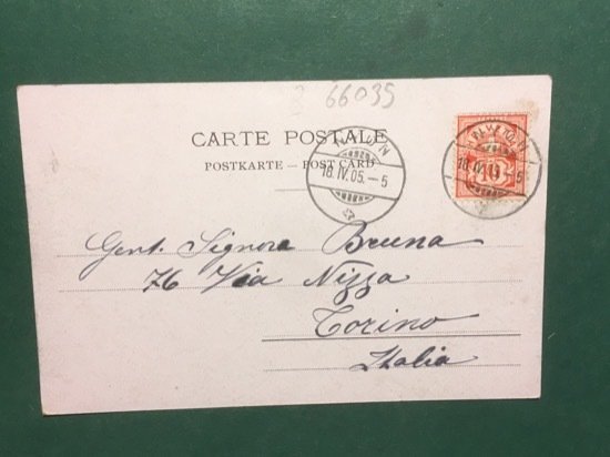 Cartolina Nyon - Lac Leman - 1905