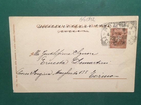 Cartolina Roma - La Chiesa della Trinità de' Monti con …