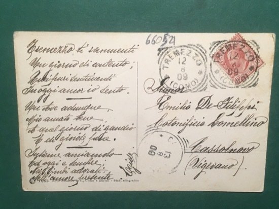 Cartolina Lago di Como - Tremezzo - 1909