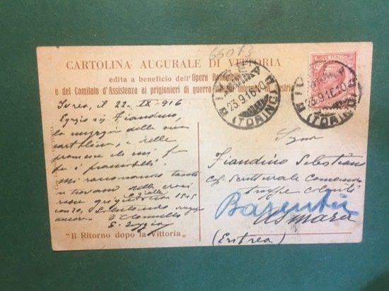 Cartolina Ritorno dopo la Vittoria - 1916