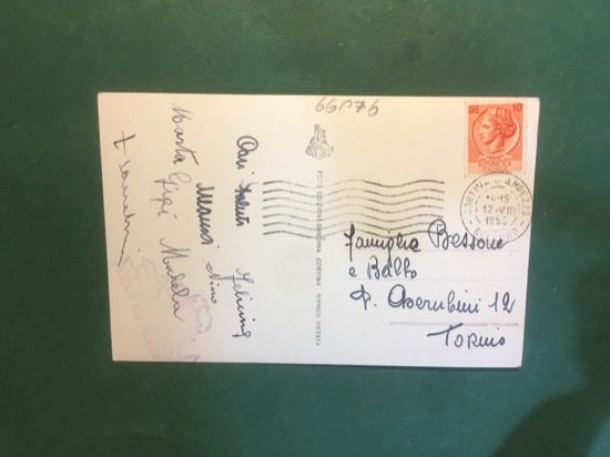 Cartolina Funivia Caloria - Tondi - Il Pomeriggio - 1953