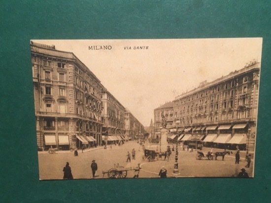 Cartolina Milano - Via Dante - 1920 ca.