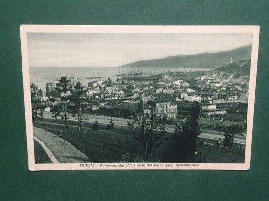 Cartolina Trieste - Panorama del Porto visto dal Parco della …