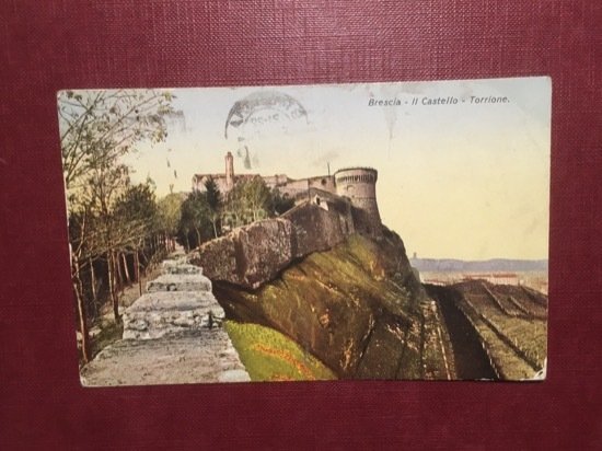 Cartolina Brescia - Il Castello - Torrione - 1950