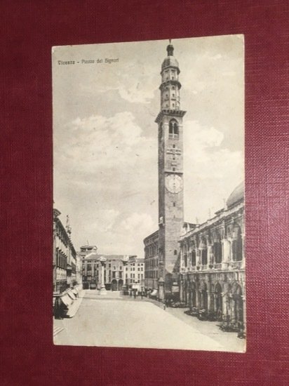 Cartolina Vicenza - Piazza dei Signori - 1917