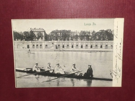 Cartolina Lungo Po - Torino - 1916
