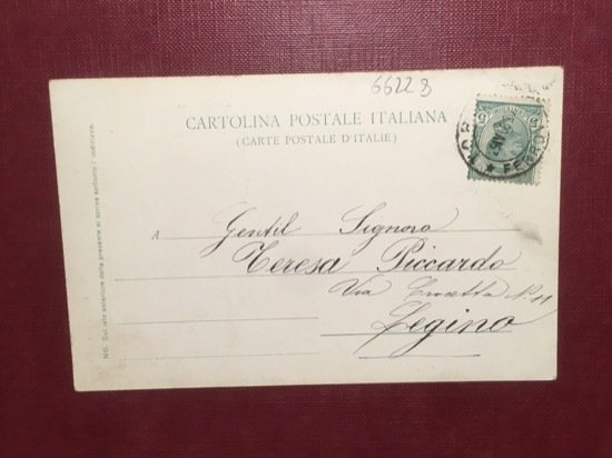 Cartolina Lungo Po - Torino - 1916