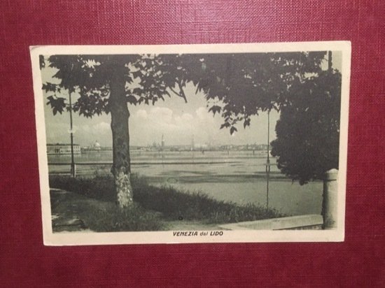 Cartolina Venezia dal Lido - 1923