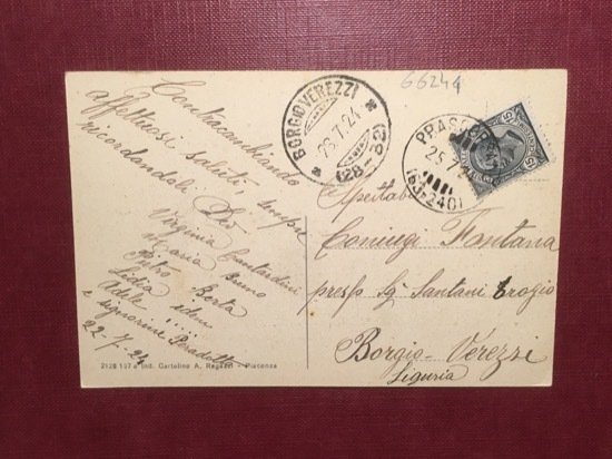 Cartolina Prascorsano - Panorama - 1924