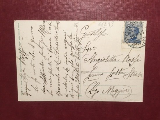 Cartolina In Valsesia - Fobello - 1921