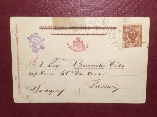 Cartolina Fanteria Brigata Torino - 1910