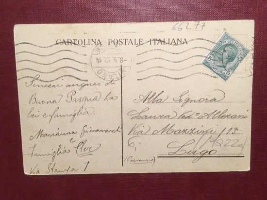 Cartolina Comitato Ambrosiano di Beneficenza - Giovanni Bertacchi - 1912