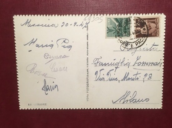 Cartolina Messina - San Salvatore - 1947