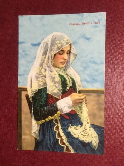 Cartolina Costumi Sardi - Osilo - 1920 ca.