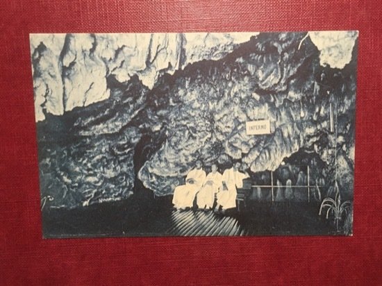 Cartolina Monsummano - Grotta Giusti - L'Inferno - 1908 ca.