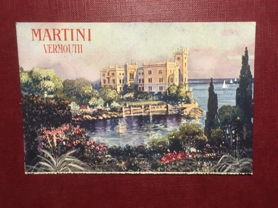 Cartolina Martini Vermouth + 1930 ca.