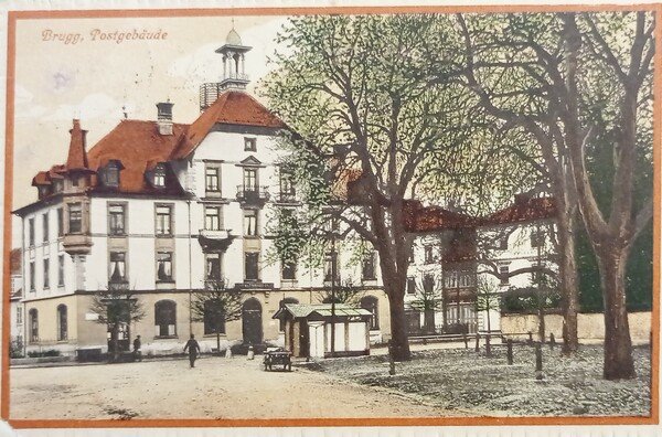 Cartolina - Svizzera - Brugg - Postgebaude - 1919