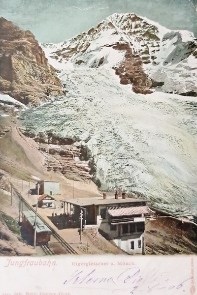 Cartolina - Svizzera - Jungfraubahn - Eigergletscher und Mönch - …