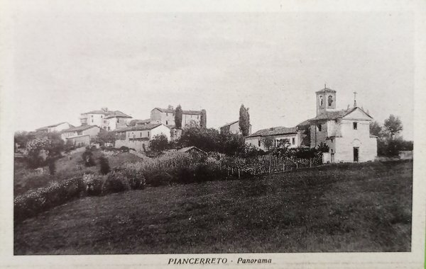 Cartolina - Piancerreto - Panorama - 1930 ca.