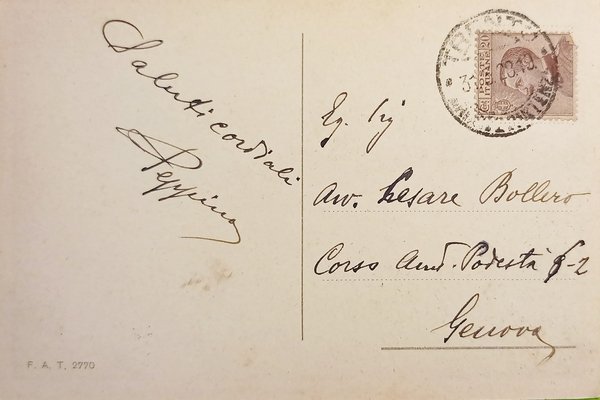 Cartolina - Funivia Trento - Sardagna - 1928