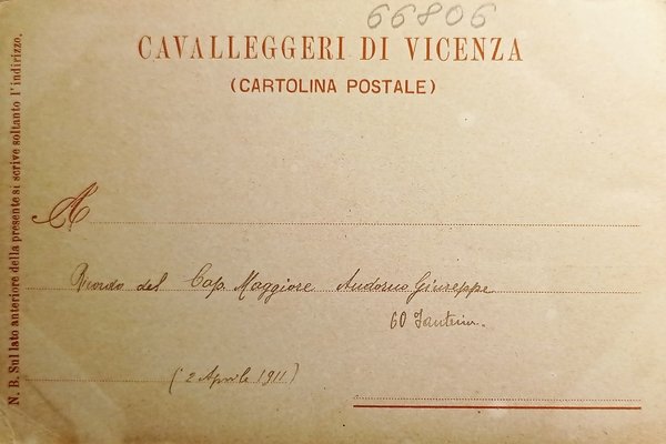 Cartolina Militare - Pro Rege et Patria - Vicenza - …