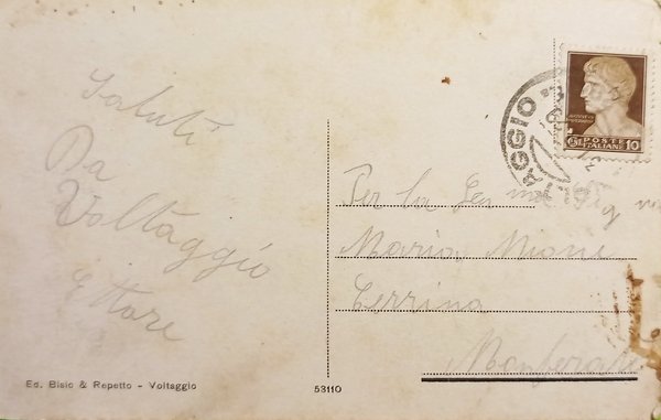 Cartolina - Voltaggio - Panorama - 1929