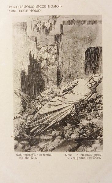 Cartolina WWI - Illustratori - Ecco l'Uomo 1915 - 1917