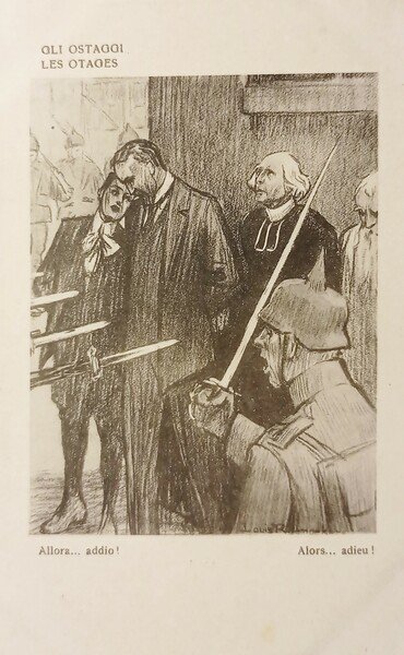 Cartolina WWI - Illustratori - Gli Ostaggi - 1917