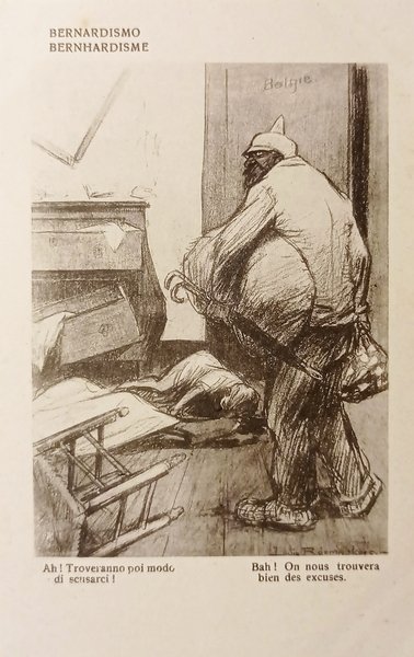 Cartolina WWI - Illustratori - Bernardismo - 1917