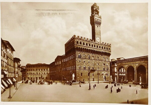 Cartolina - Firenze - Piazza della Signoria - Palazzo Vecchio …