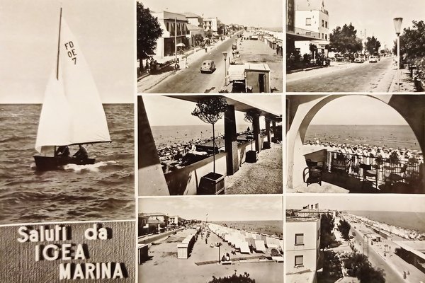 Cartolina - Saluti da Igea Marina - Vedute diverse - …
