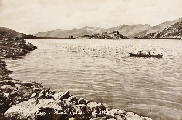 Cartolina - Sondrio - Lago - Monte Spluga - 1957