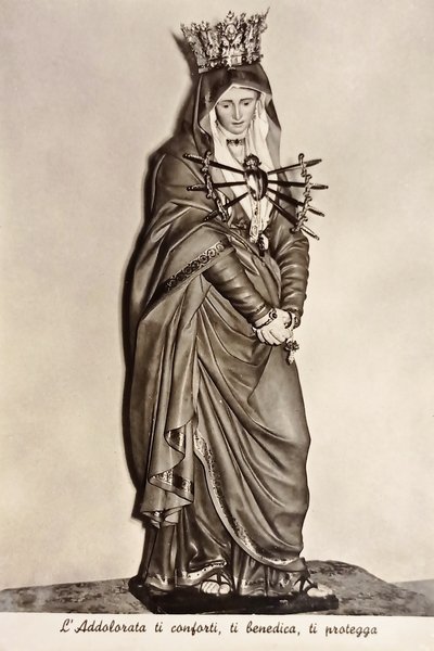 Cartolina - Venerata immagine Addolorata - Chiesa SS. Annunziata - …