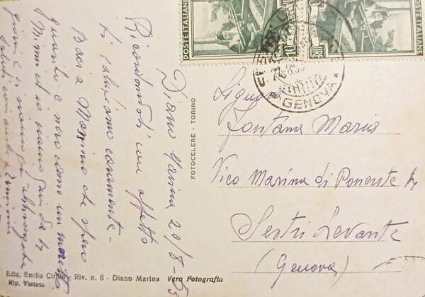 Cartolina - Riviera dei Fiori - Diano Marina - Vista …