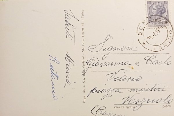 Cartolina - Bonzo ( Torino ) - Entrata al paese …