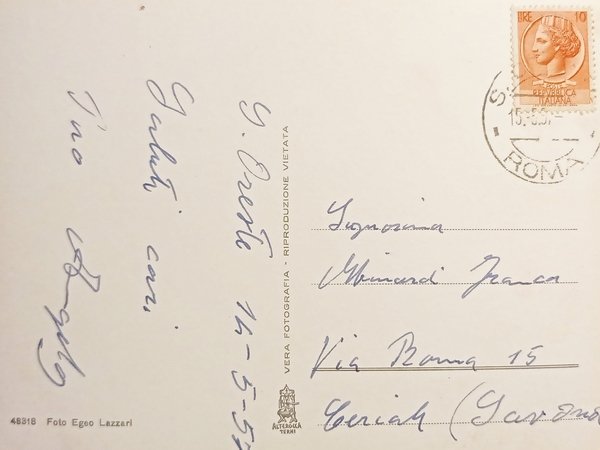 Cartolina S. Oreste - Fiaccolata al Soratte dell'ultima domenica di …